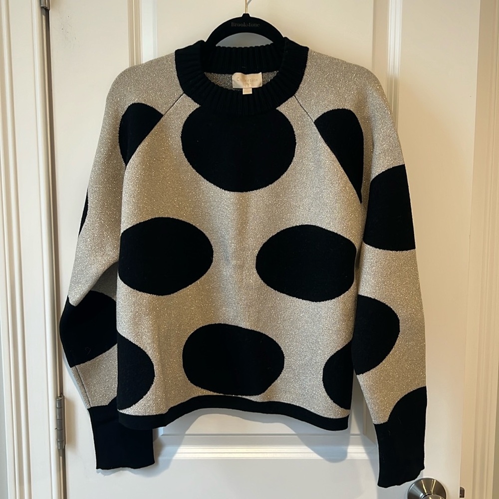 J.Crew Collection Polka Dot Sweater